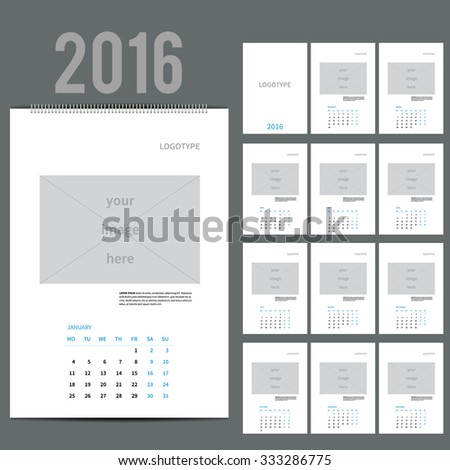 Wall Calendar November 2016 | 123Freevectors