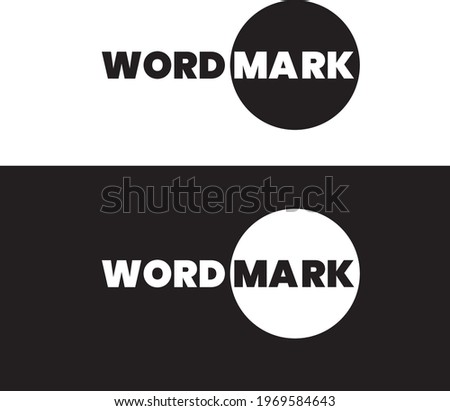Word mark logo only for your company