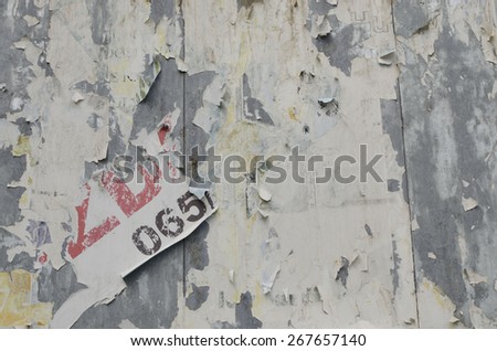 Grungy weathered texture billboard background
