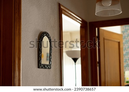 Similar – Image, Stock Photo Passage between small town houses in summer