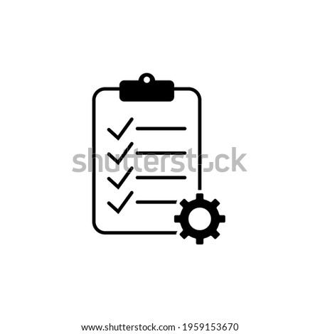 Tasks. Vector icon. Clipboard - vector icon. Clipboard icon. Task done. Signed approved document icon. Project completed. Check Mark sign. Document setup. Settings system file. Survey. Extra options.