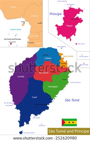Administrative division of the Democratic Republic of Sao Tome and Principe