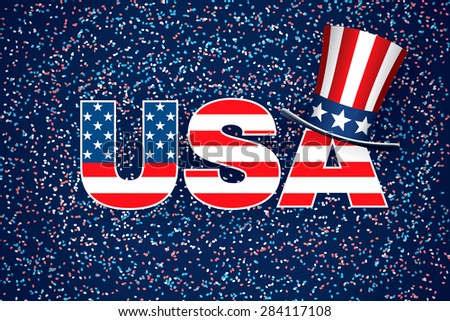 fourth of july. Happy independence day. Holidays symbols