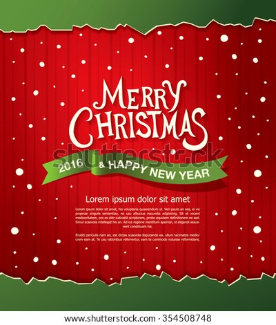 Merry Christmas And Happy New Year. Christmas Greeting Card Stock Vector Illustration 354508748