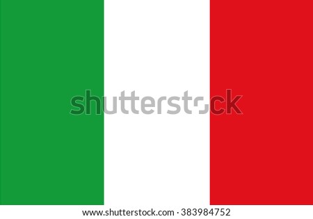 Flag Of Italy Stock Vector 383984752 : Shutterstock