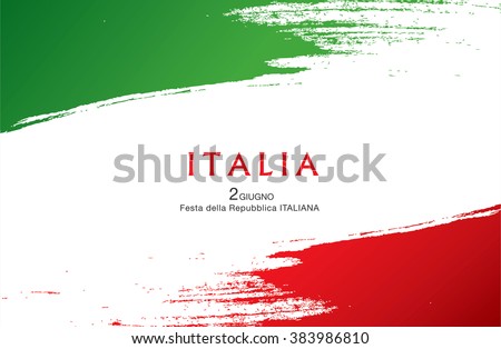 Italian translation of the inscription: Italy. Second of June. Italian Republic Holiday