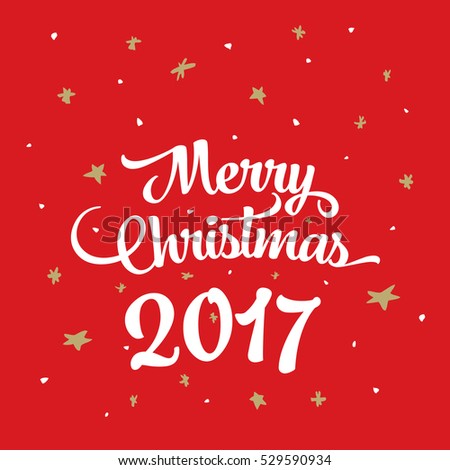 Christmas Greeting Card. Merry Christmas And Happy New Year Stock Vector Illustration 529590934