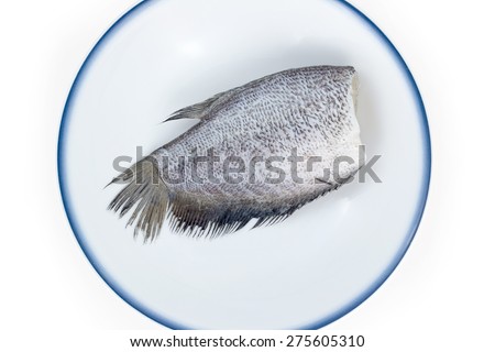 Dried fish is kind of food preservation. (Trichopodus pectoralis)