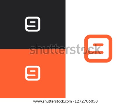 Number 9 logo in square rounded shape. Icon design template element. Minimalistic style design. Simple vector illustration.