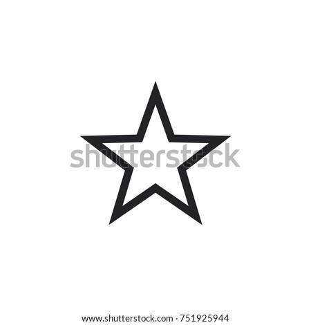 Star icon stock vector illustration flat design