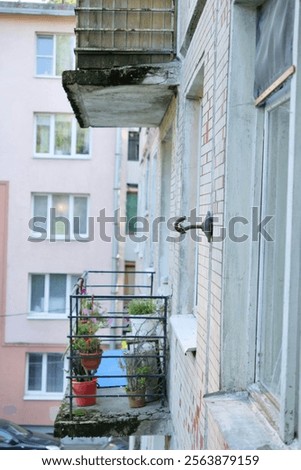 Similar – Image, Stock Photo abandoned house among the trees in the city of Chernobyl