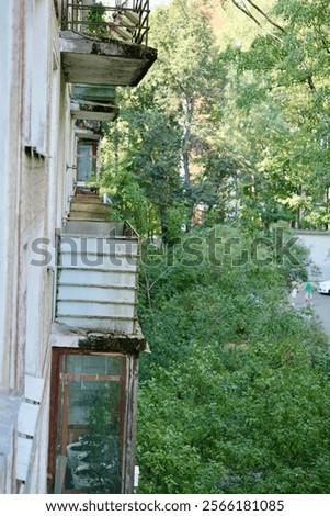 Similar – Image, Stock Photo abandoned house among the trees in the city of Chernobyl