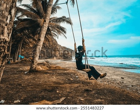 Similar – Image, Stock Photo It was Friday and so he simply left the crooked nail to its fate. Since then, he’s been living on a wooden plank.