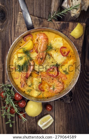 Brazilian fish and seafood stew - Moqueca de Peixe