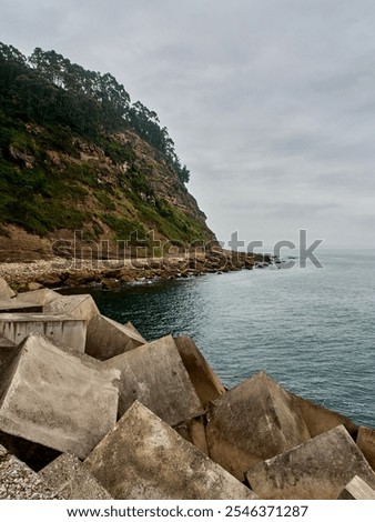 Similar – Image, Stock Photo groynes Village