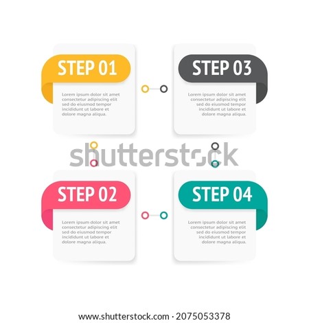 Graphic abstract element, Business data visualization. Process charts. a diagram with steps, options, sections or processes. Vector business template for presentations. Creative concept for infographi