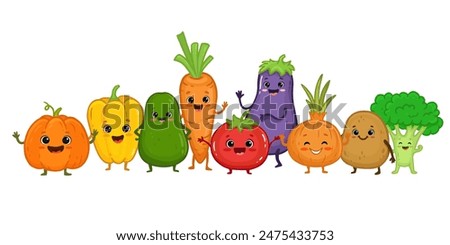 Similar – Image, Stock Photo Funny, laughing cartoon onion figure, isolated in front of a white background holding an empty sign in his hand and thumbs up
