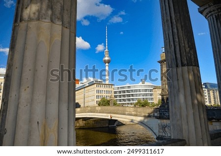 Similar – Image, Stock Photo TV tower with clouds