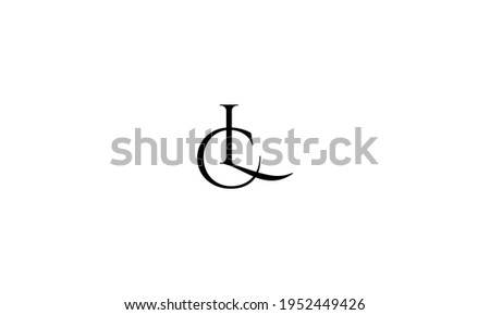Alphabet letter icon logo CL or LC Stock fotó © 