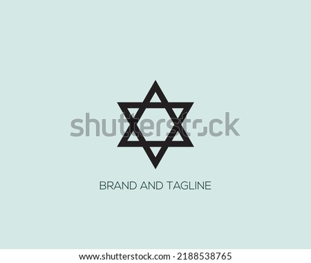 David star black glyph icon. Judaism symbol. Central symbol on Israeli flag. Magen David. Six-pointed geometric star. Hexagram figure. Silhouette symbol on white space. Vector isolated illustration