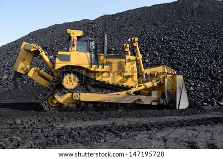 Mining, mining operations, the super powerful bulldozer,