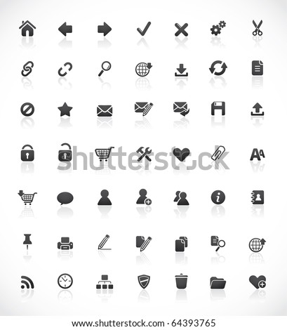 Set of 49 high quality web and office icons