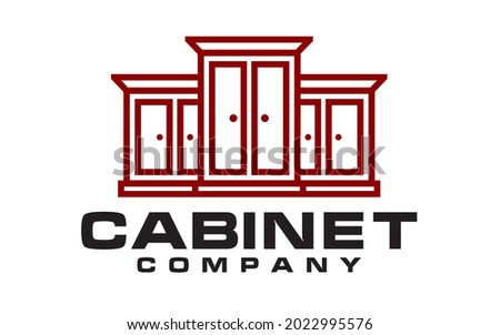 Cabinet Furniture or Kitchen Set vector logo designs