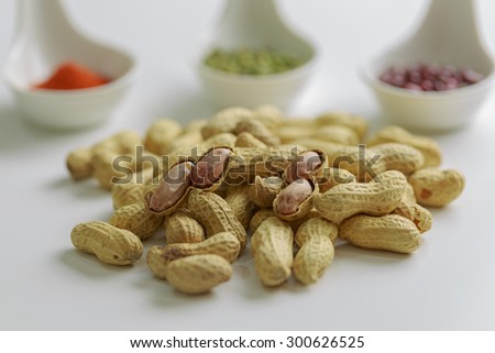 peanut in shell prepared for cooking
