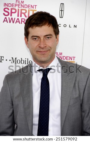 Mark Duplass at the 2013 Film Independent Spirit Awards held at the Santa Monica Beach in Los Angeles, California, United States on February 23, 2013.