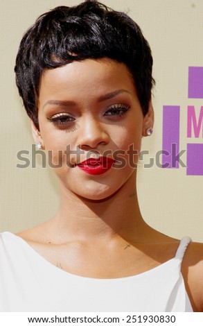 Rihanna at the 2012 MTV Video Music Awards held at the Staples Center in Los Angeles, United States on September 6, 2012.
