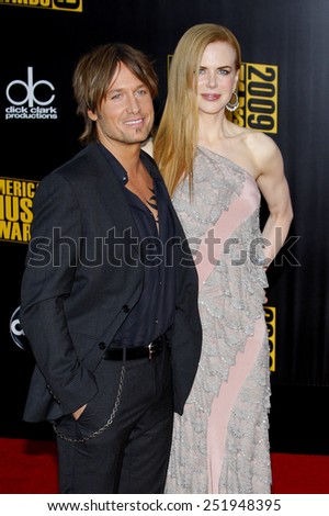 22/11/2009 - Los Angeles - Keith Urban and Nicole Kidman at the 2009 American Music Awards held at the Nokia Theater in Los Angeles, California, United States.