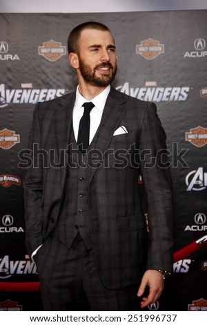 Chris Evans at the Los Angeles Premiere of \