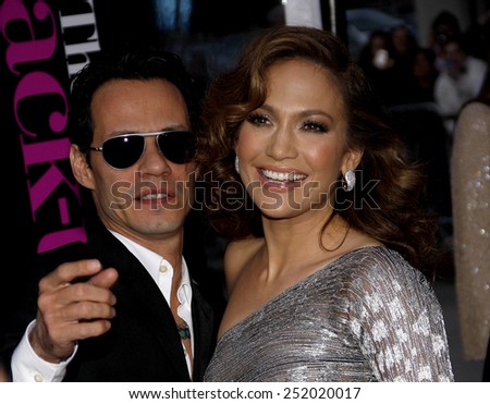 Jennifer Lopez and Marc Anthony at the Los Angeles Premiere of \