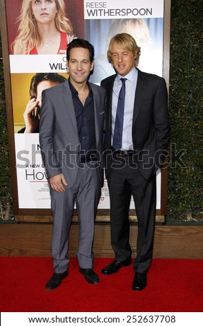 Paul Rudd and Owen Wilson at the Los Angeles Premiere of \