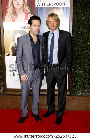 Paul Rudd and Owen Wilson at the Los Angeles Premiere of \