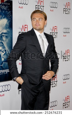 Leonardo DiCaprio at the AFI Fest 2011 Opening Night Gala World Premiere Of \