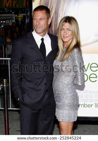 15/09/2009 - Westwood - Aaron Eckhart and Jennifer Aniston at the World Premiere of \