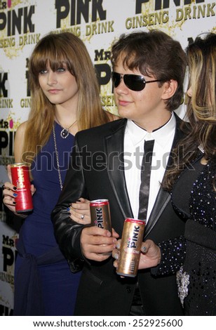Paris Jackson and Prince Michael Jackson at the Mr. Pink Ginseng Drink Launch Party held at the Regent Beverly Wilshire Hotel in Los Angeles, United States, 11/10/12.
