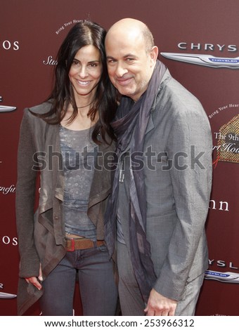 John Varvatos and Joyce Varvatos at the John Varvatos 9th Annual Stuart House Benefit Presented By Chrysler And Hasbro held at the John Varvatos Boutique, California, United States on March 11, 2012.