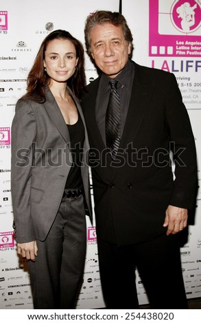 Mia Maestro and Edward James Olmos attend the LALIFF Screening of \