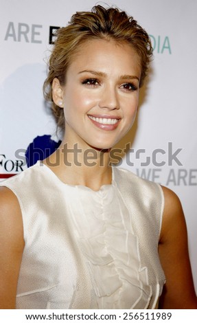 Jessica Alba at the US Doctors For Africa Honors The First Ladies Of Africa held at the Beverly Hilton Hotel in Los Angeles, United States, 210409.