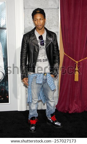 December 6, 2011. Pharrell Williams at the Los Angeles premiere of \