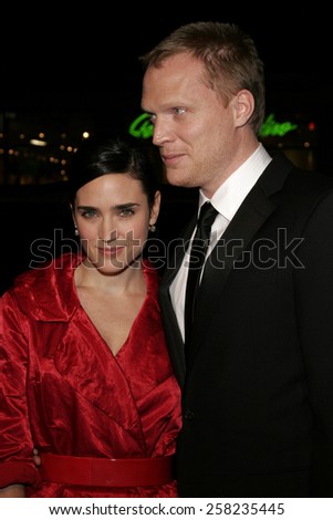 Jennifer Connelly and Paul Bettany attend the Warner Bros World Premiere of \