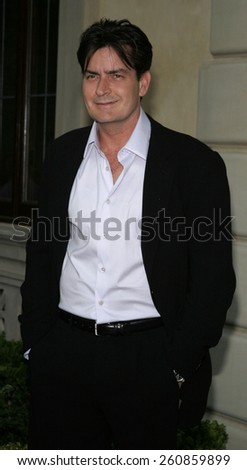 06/10/2006 - Bel Air - Charlie Sheen attends the Chrysalis\' 5th Annual Butterfly Ball  held at Italian Villa Carla and Fred Sands in Bel Air, California, United States.