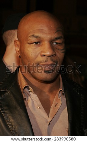 November 2, 2005. Mike Tyson at the Paramount Pictures\' \