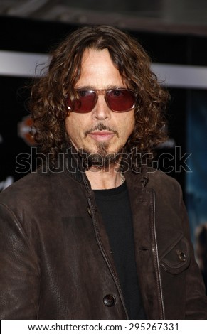 Chris Cornell at the Los Angeles premiere of \'Marvel\'s The Avengers\' held at the El Capitan Theatre in Los Angeles on April 11, 2012.