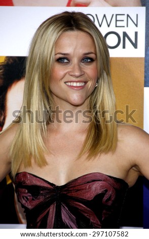 Reese Witherspoon at the Los Angeles premiere of \'How Do You Know\' held at the Regency Village Theatre in Westwood on December 13, 2010.