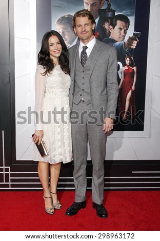Abigail Spencer and Josh Pence at the Los Angeles premiere of \'Gangster Squad\' held at the Grauman\'s Chinese Theatre in Hollywood on January 7, 2013.