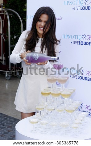 Khloe Kardashian Odom at the HPNOTIQ Harmonie Cocktail Recipe Launch held at the Mr. C Beverly Hills, United States on August 2, 2012.