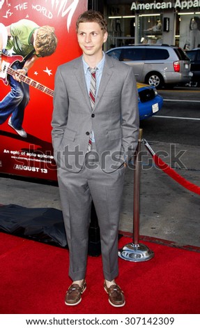 Michael Cera at the Los Angeles premiere of \'Scott Pilgrim vs. The World\' held at the Grauman\'s Chinese Theater in Hollywood, USA on July 27, 2010.